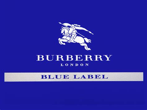 burberry britain blue|Burberry blue label.